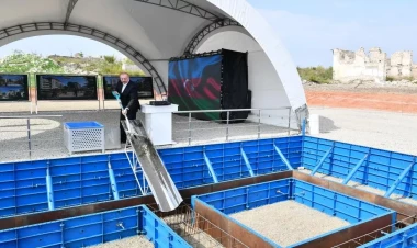 Prezident Füzuli şəhərində üçüncü yaşayış kompleksinin təməlini qoyub - VİDEO - FOTO