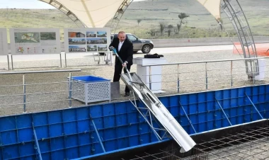 İlham Əliyev Qoçəhmədli kəndinin təməlini qoyub - VİDEO - FOTO