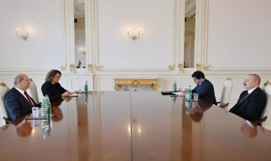 İlham Əliyev Ersin Tatarı qəbul etdi - VİDEO - FOTO