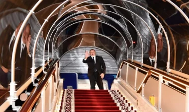 Prezident İlham Əliyevin Qırğızıstana səfəri başa çatıb - FOTO