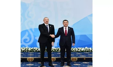 İlham Əliyev Bişkekdə MDB Dövlət Başçıları Şurasının iclasında iştirak edib - VİDEO - FOTO