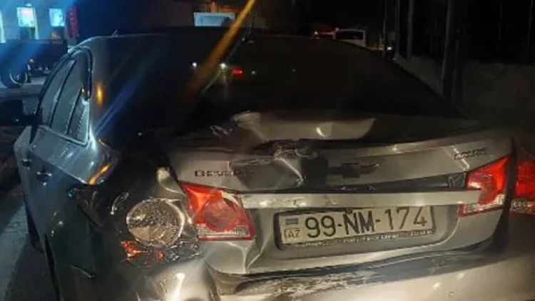 Bakıda zəncirvari qəza - Sürücü başqa millətdəndir - FOTO