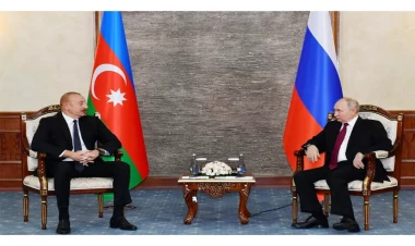 Bişkekdə İlham Əliyevin Putinlə görüşü olub - VİDEO - FOTO