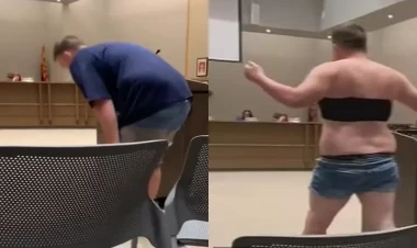 Məktəblinin atası valideyn iclasında soyundu - Qəribə səbəb - FOTO