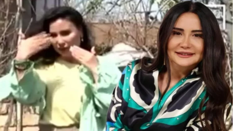 Leylanı çəkiliş zamanı arı sancdı - VİDEO