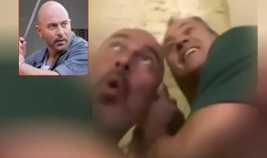 İsrailli aktyor raket hücumunun ortasında qaldı - ANBAAN VİDEO