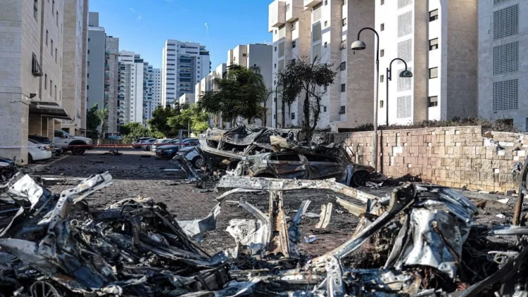 İsrailə raket hücumunun dəhşətli nəticələri - FOTOlar