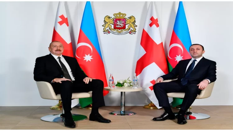İlham Əliyevin İrakli Qaribaşvili ilə təkbətək görüşü olub - VİDEO - FOTO