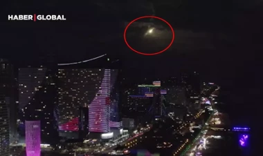Batumiyə meteorit düşüb - anbaan VİDEO