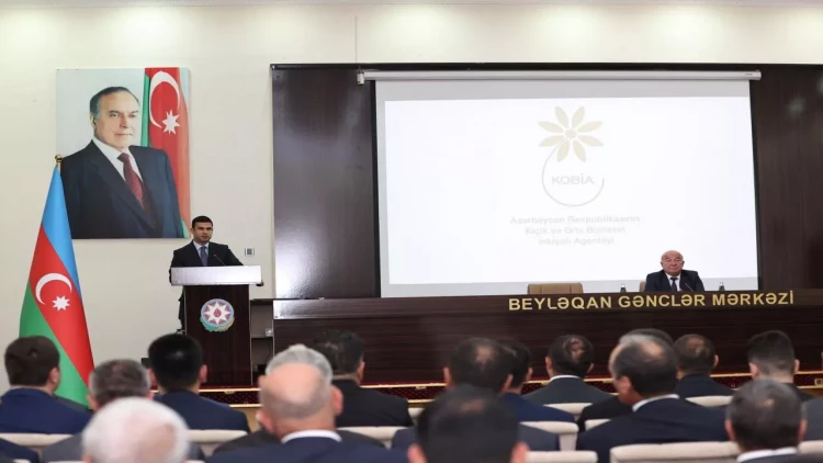 KOBİA Beyləqanda sahibkarlarla görüşüb - FOTO