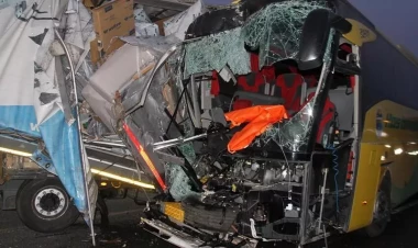 DƏHŞƏTLİ QƏZA: İki sərnişin avtobusu toqquşdu - Xeyli yaralı var