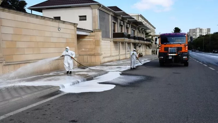 Bu gün Bakının 547 küçəsi yuyuldu