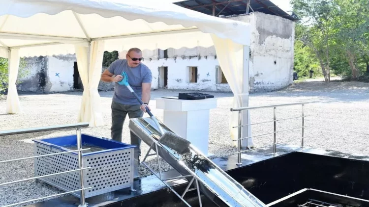 Zəngilan şəhərində 3-cü yaşayış kompleksinin təməli qoyulub - VİDEO - FOTO