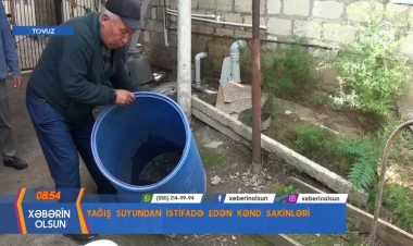 Bu kənddə sakinlər yağış suyundan istifadə edirlər - VİDEO