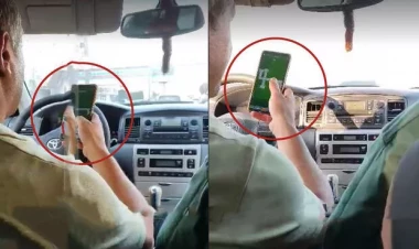 Bakıda taksi sürücüsü insanların həyatını riskə atdı - VİDEO