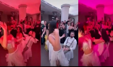 Bəy toyda rəqqasəni dizində oynatmaq istədi - Gəlinin reaksiyası... - VİDEO