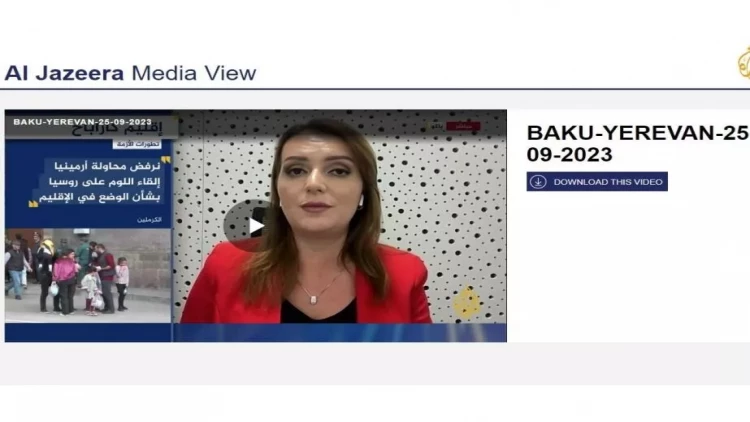 “Əl-Cəzirə” telekanalında Qarabağ ermənilərinin reinteqrasiyasından danışılıb