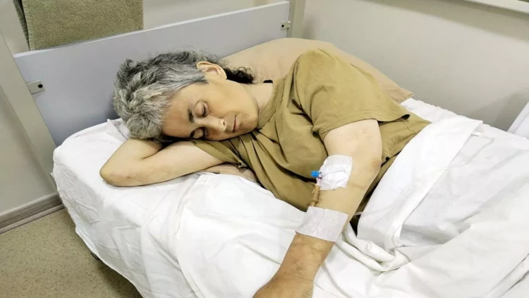 Yaralı erməni qadın hərbi hospitala təxliyə edilib - MN