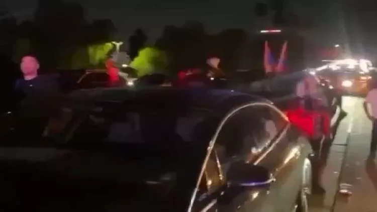 Ermənilər Los-Ancelesdə etiraz edirlər - FOTO