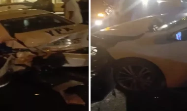 Bakıda yol polisi ölümdən döndü - VİDEO