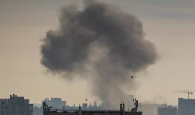 Kiyevə dron hücumu: yanğın baş verib