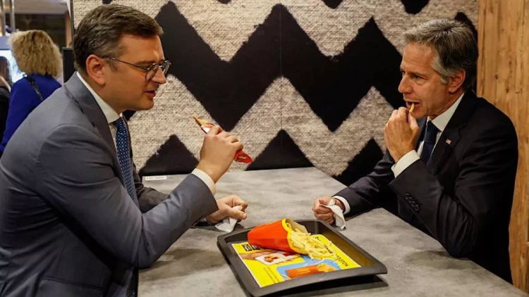 Blinken Kuleba ilə Kiyevdəki 