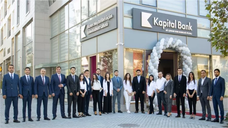 Kapital Bank sahibkarlar üçün “Ağ şəhər KOB Mərkəzi” filialını istifadəyə verdi - FOTO