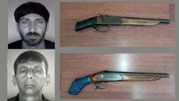 Qanunsuz silah saxlayanlar tutuldu - FOTO