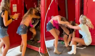 4 qadın ayaqyolu üstündə saçyolduya çıxdılar - VİDEO - FOTO