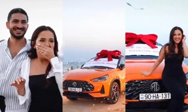 Bakıda xanımına 50 minlik avtomobil hədiyyə edən bu şəxs imiş - VİDEO - FOTO