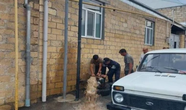 Göygöldə evləri su basdı - VİDEO