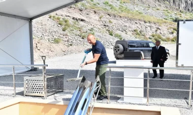 Kəlbəcər rayonunun Zar kəndinin təməli qoyulub - VİDEO - FOTO