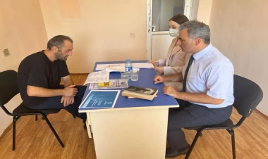 Ombudsmanın nümayəndələri Ermənistan kəşfiyyat-diversiya qrupunun üzvü ilə görüşüb - FOTO