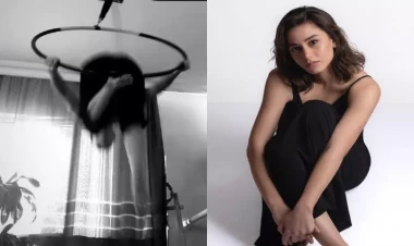 Tavandan asılan dairədə rəqs edərkən YERƏ ÇIRPILDI - FOTO