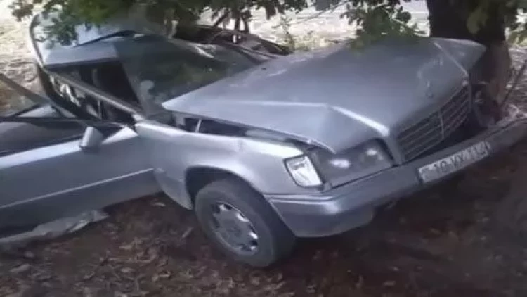 Ata və üç övladının həlak olduğu qəzanın görüntüləri - VİDEO