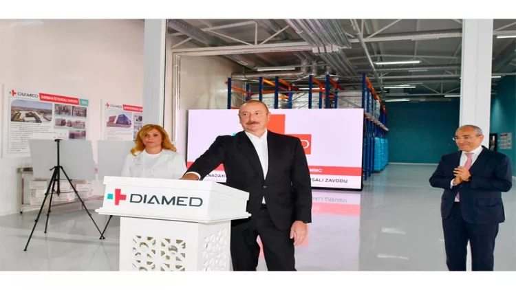 İlham Əliyev Bakıda “Diamed” dərman istehsalı zavodunun açılışında iştirak edib - VİDEO - FOTO