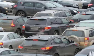 Bakının bir sıra yollarında tıxac yarandı