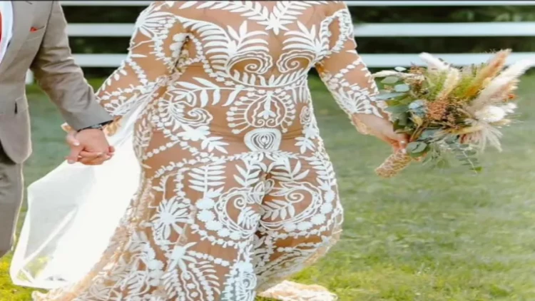 Gəlinin 8 min dollarlıq paltarı: Tənqid olundu