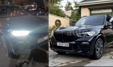 Ağ Şəhərdə “BMW” sürücüsü motosikleti vurub yıxdı: “Zor edirəm, çək” - VİDEO