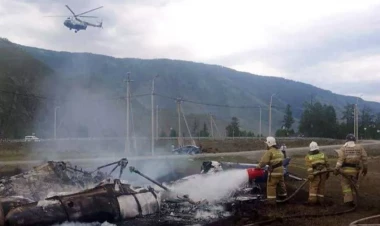 Rusiyada helikopter qəzaya uğradı - 6 ölü