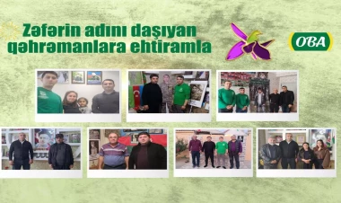 Zəfərin 5 illiyində “OBA” şəhid əməkdaşlarının ailələrini ziyarət edib və “Obamızın müzəffərləri” videoçarxını təqdim edib - VİDEO - FOTO
