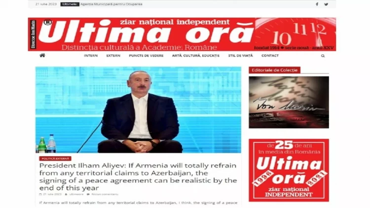 Şuşada keçirilən Qlobal Media Forumu Rumıniya mətbuatının diqqət mərkəzində - FOTO