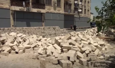 Xırdalanda makler yaşayış binasının qarşısında obyektlər tikərək 