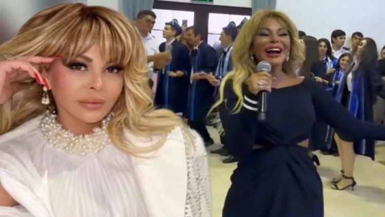 Aygün Kazımova məzun gecəsində - VIDEO