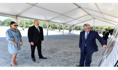 Prezident və birinci xanım Mərkəzi Nəbatat Bağında aparılan işlərlə tanış olublar - FOTO - VİDEO