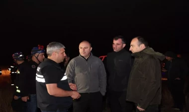 Gela Geladze hadisə yerindədir - FOTO