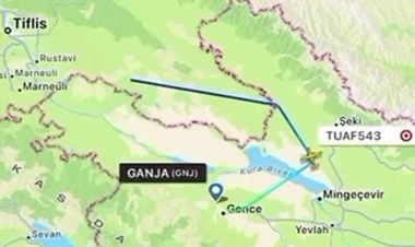 Qəzaya düşən təyyarə bu gün Gəncəyə gəlibmiş - VİDEO