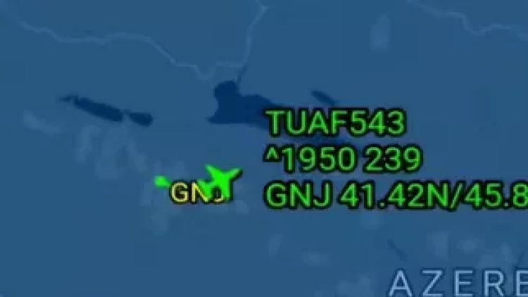 Qəzaya uğrayan C-130 təyyarəsinin uçuş trayektoriyası - VİDEO