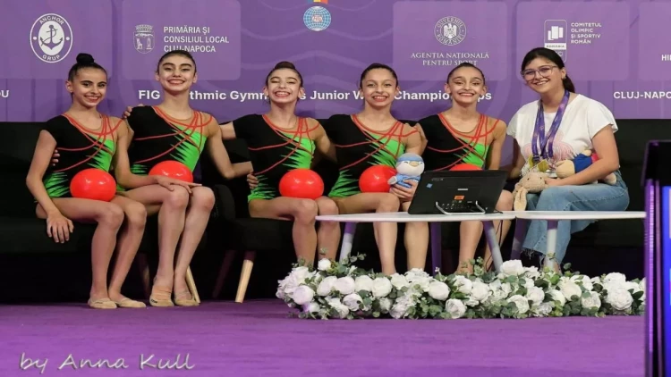 Azərbaycan komandası bədii gimnastika üzrə gənclər arasında dünya çempionatında bürünc medal qazanıb - FOTO