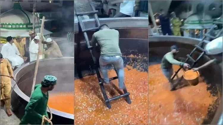 Dünyanın ən böyük küçə yeməyindən dadmaq üçün nərdivan lazımdır - VİDEO